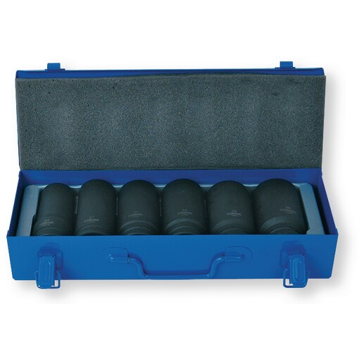 Coffret douilles longues impact 6 pans entraînement 3/4